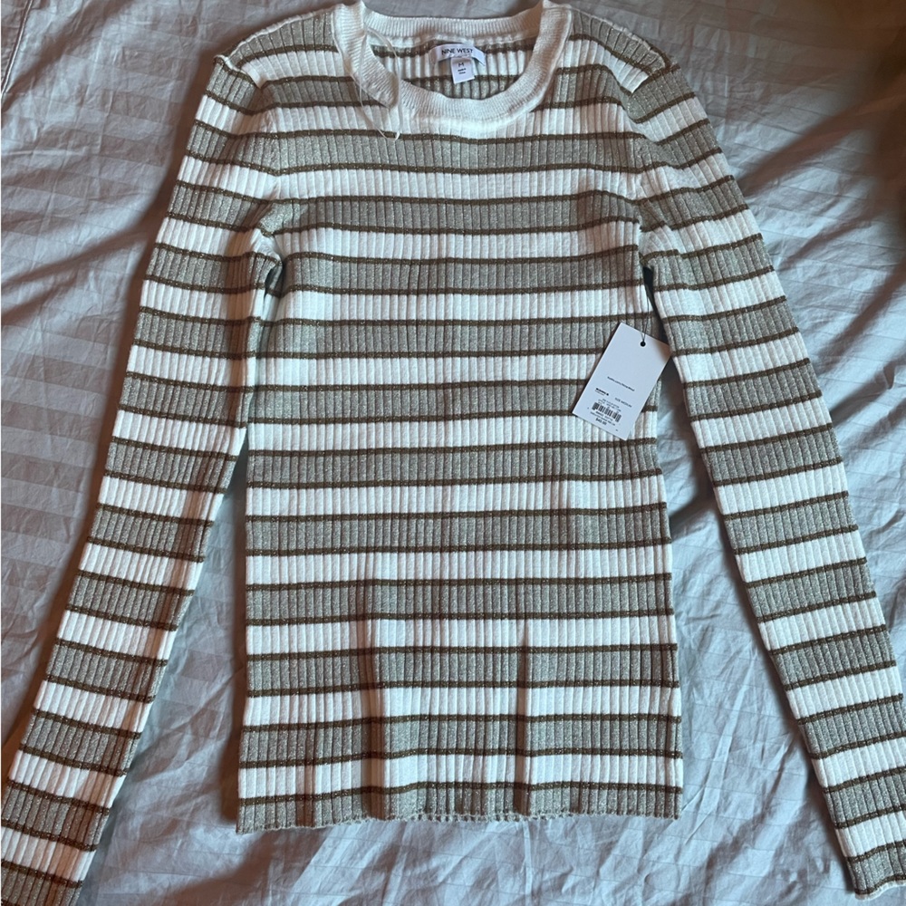 Nine West stripes long sleeve